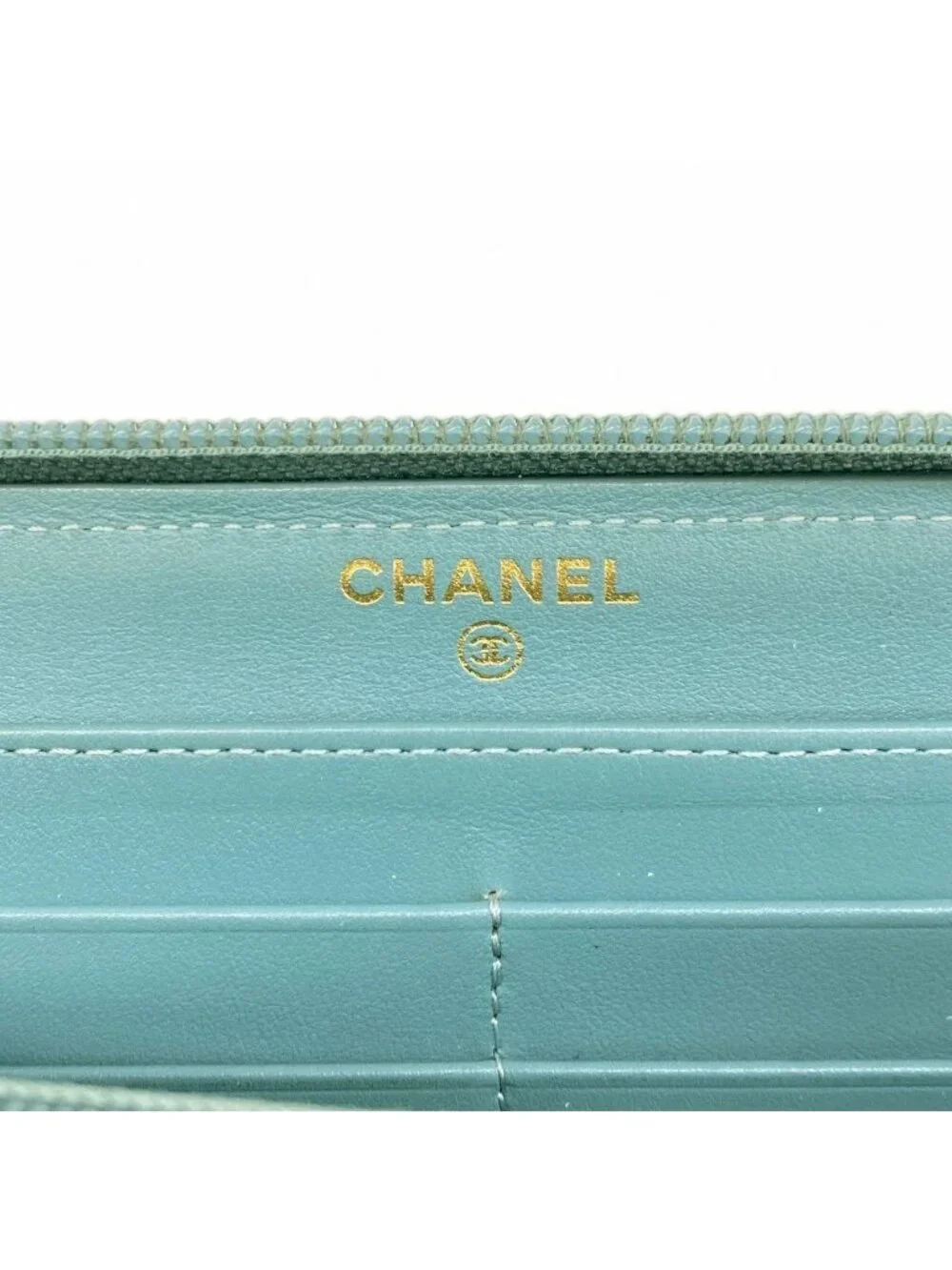 Chanel Wallet Boy Caviar Leather Blue Gold